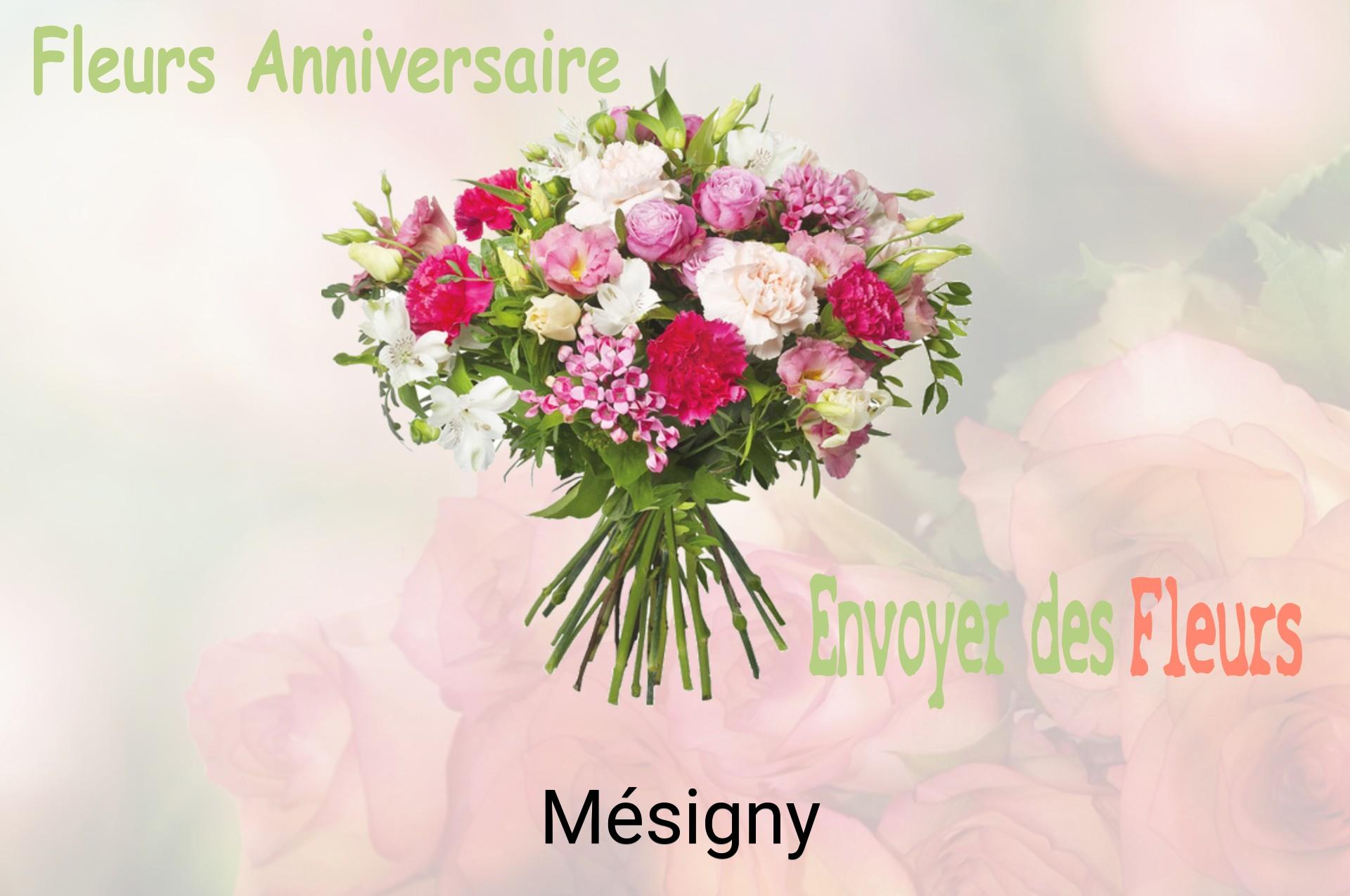 Bouquet de fleurs d’anniversaire livré à Mésigny